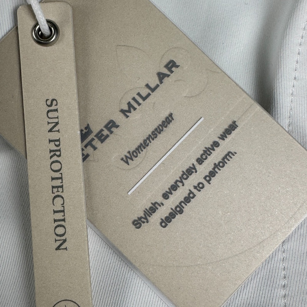 Peter Millar Women's PGA Tour Polo Size S White Meiomi Wine Official NWT - Picture 4 of 12